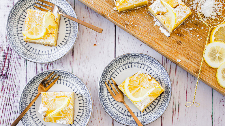 healthy lemon squares