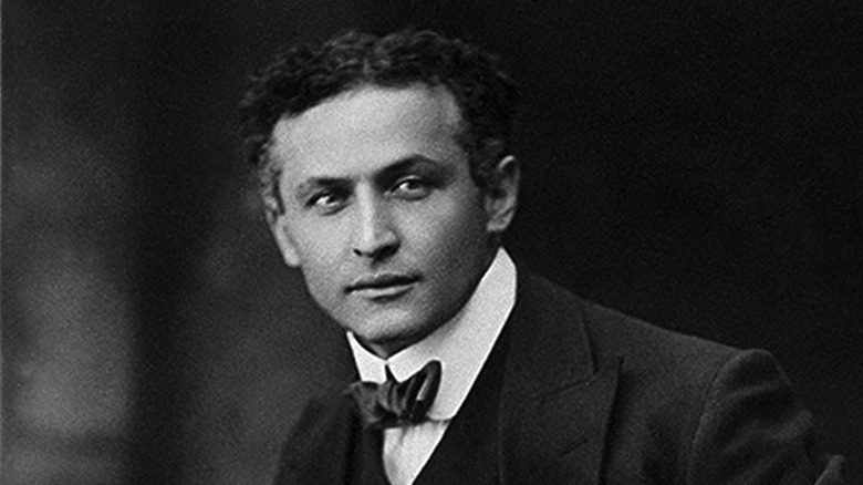 Harry Houdini posing for a portrait in 1913