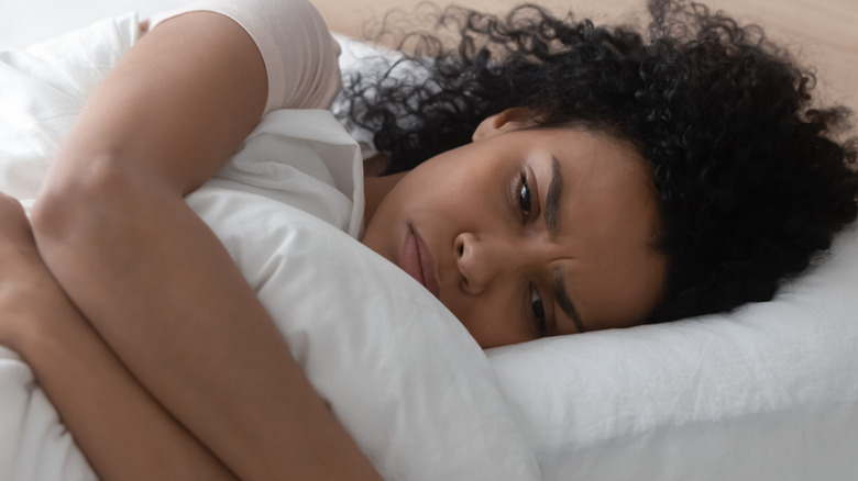 woman who can't sleep