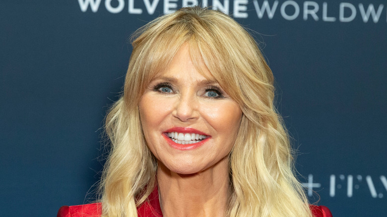 Christie Brinkley posing for camera