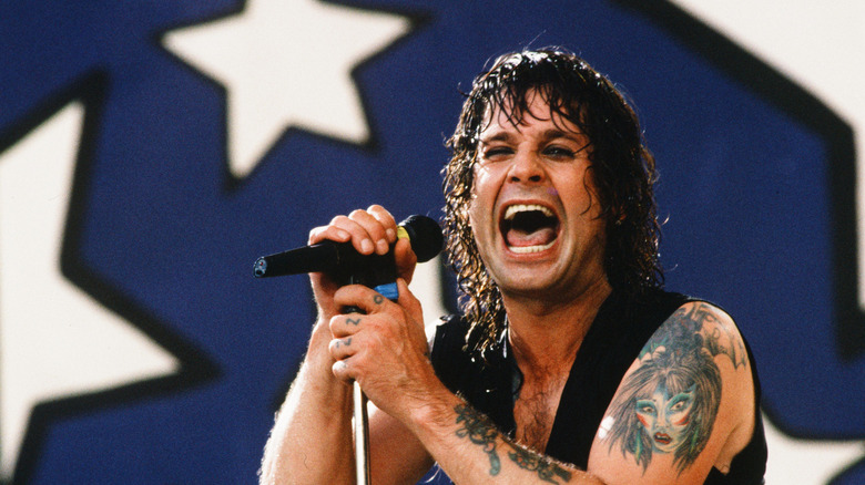 Ozzy Osbourne singing in the '80s