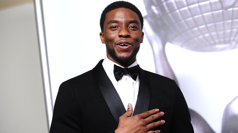 Chadwick Boseman smiling