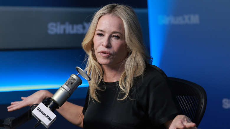 Chelsea Handler visiting SiriusXM Studios