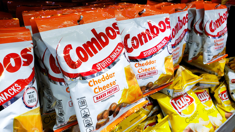 Bags of Combos stuffed pretzels