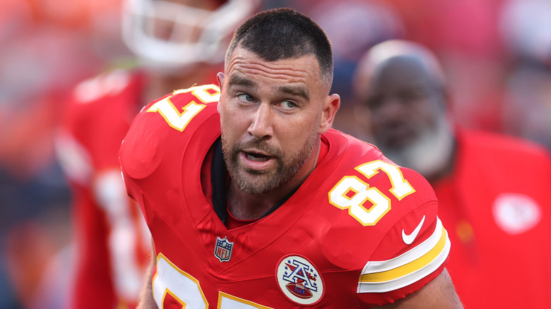 photo of Kansas City Chiefs tight end Travis Kelce during a football game