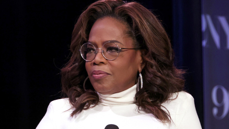 Oprah Winfrey talking