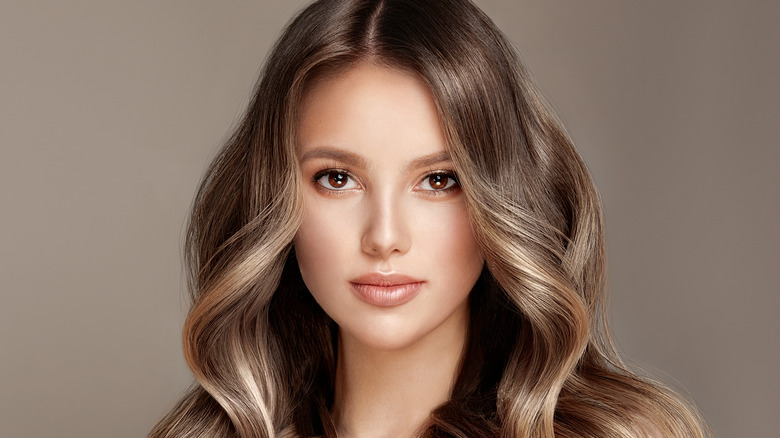 Woman with healthy, flowing hair