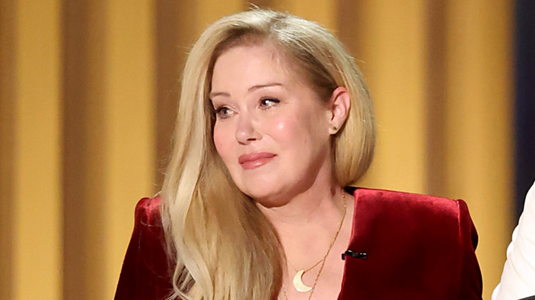 Christina Applegate on stage at a special event