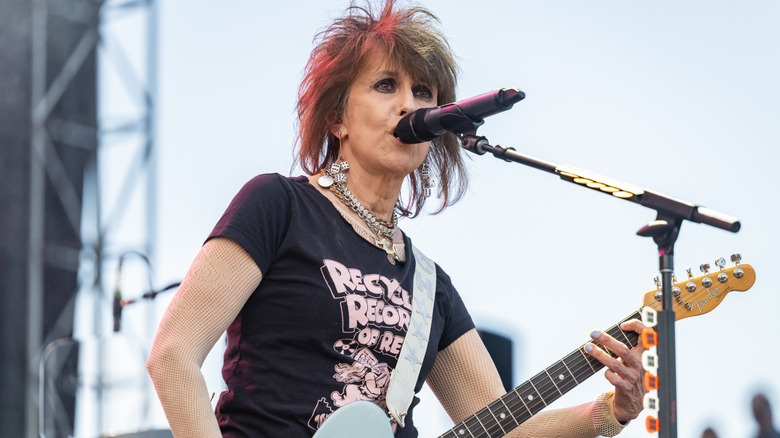 Chrissie Hynde performing