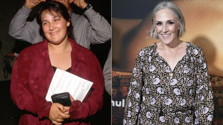 Side-by-side photos showing Ricki Lake's weight loss