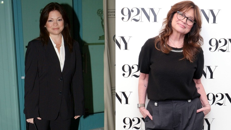 Side-by-side photos showing Valerie Bertinelli's weight loss