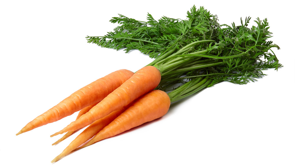 Fresh bunch of carrots