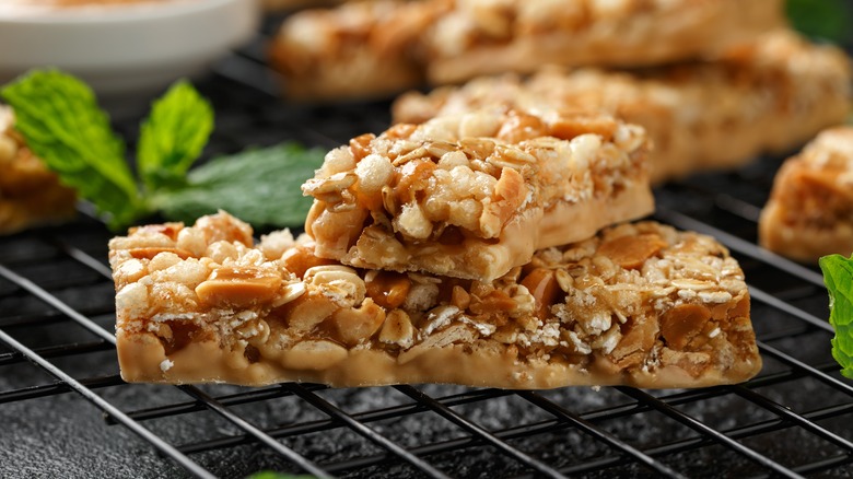 cereal bar with nuts and honey 