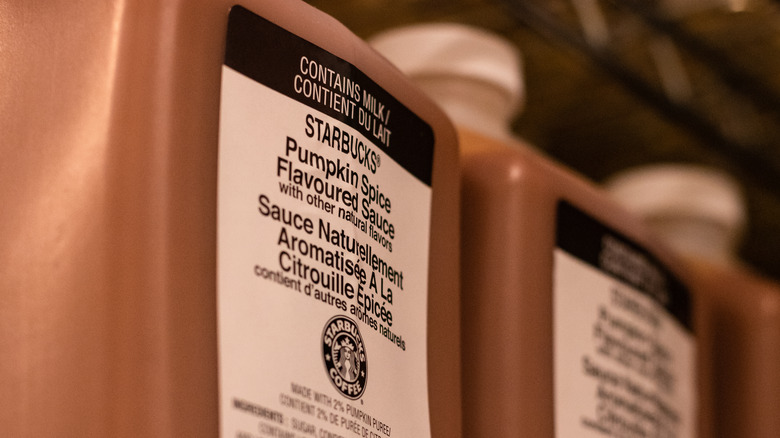pumpkin spice sauce from starbucks