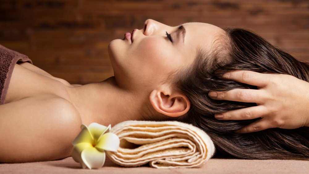 head and hair massage