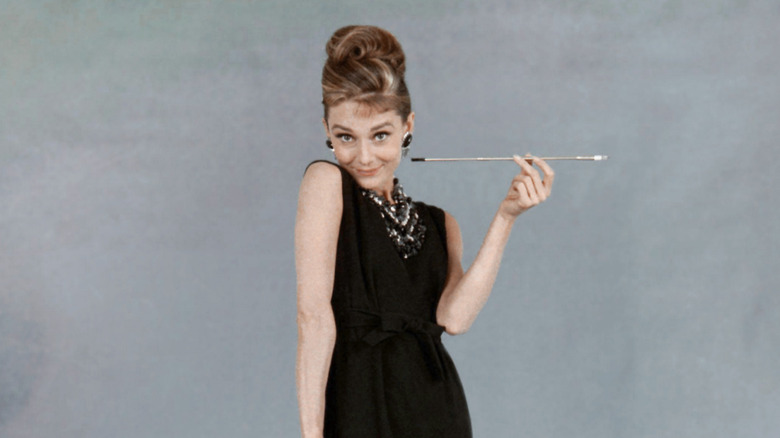 Audrey Hepburn posing