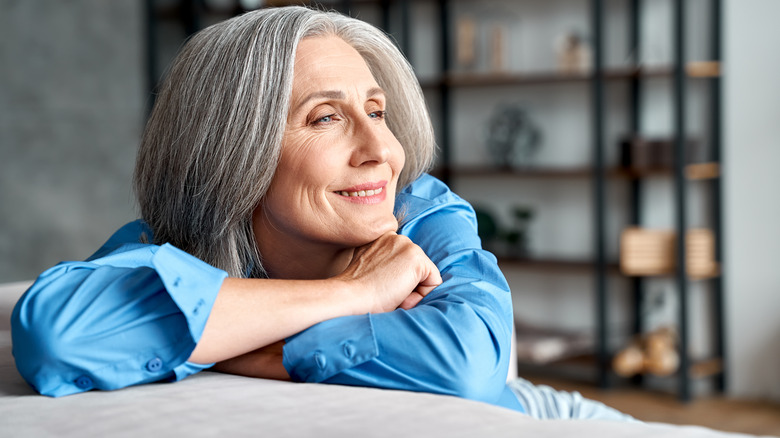 smiling older woman