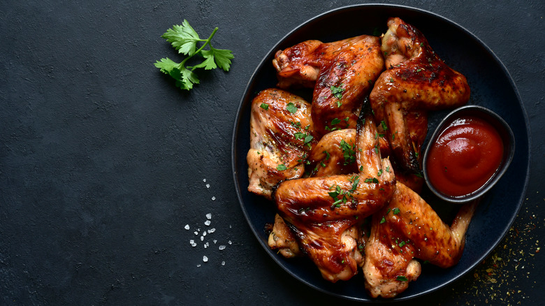 Spicy chicken wings