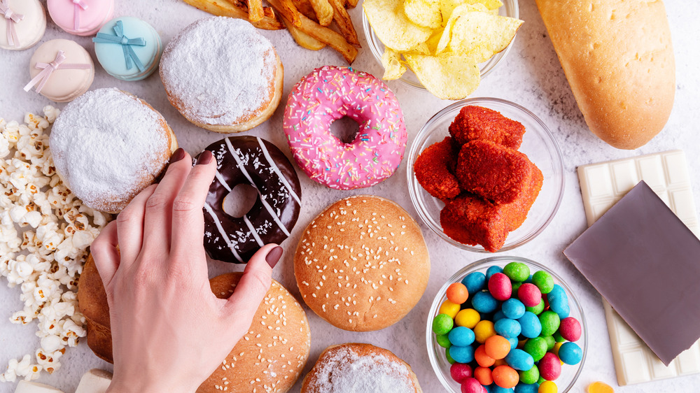 Donuts and other sugary foods