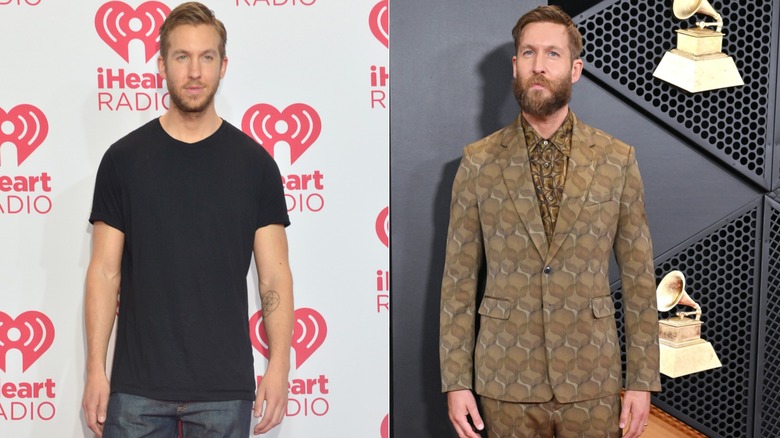 Calvin Harris before he stopped drinking alcohol and several years after he gave up drinking