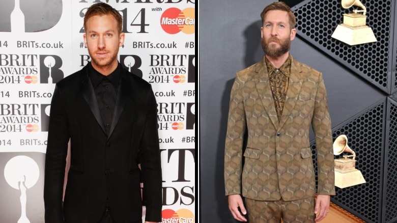 Calvin Harris before he stopped drinking alcohol and several years after he gave up drinking
