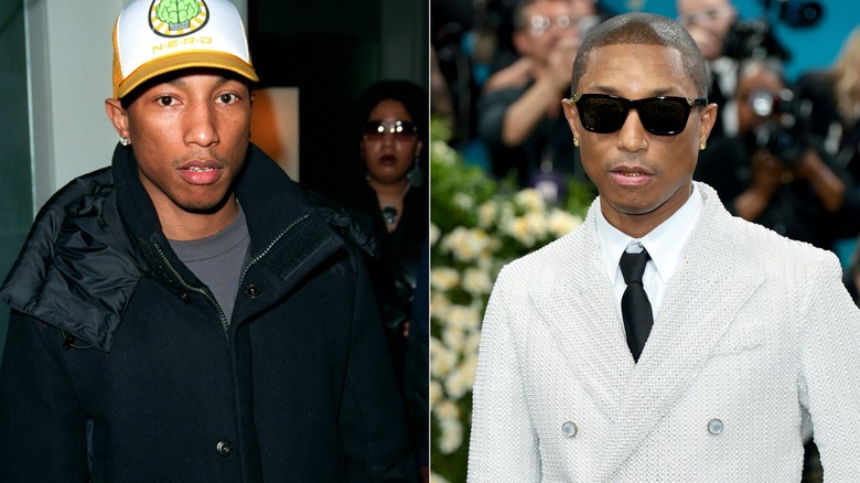 Pharrell Williams younger and later in life