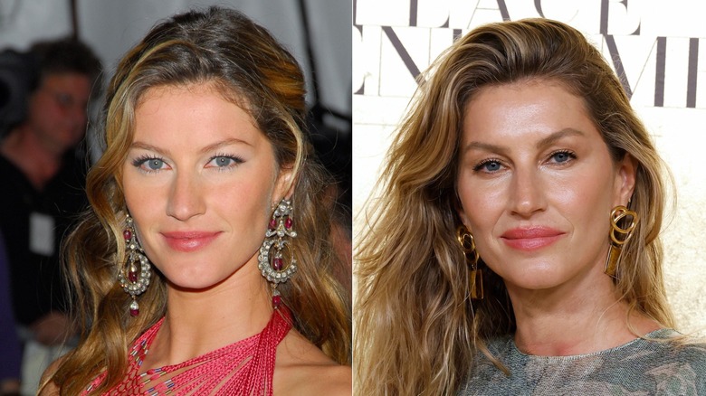 Before and after photos of Gisele Bündchen pre and post sobriety