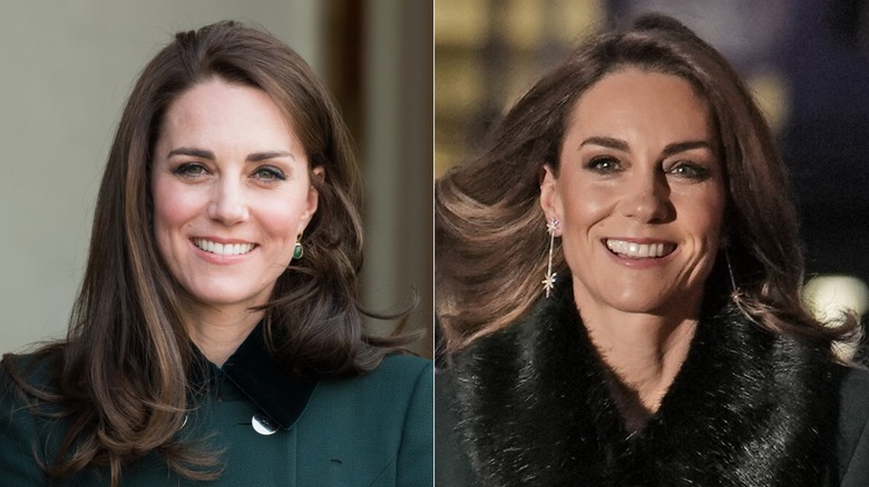 Before and after photos of Kate Middleton pre and post sobriety