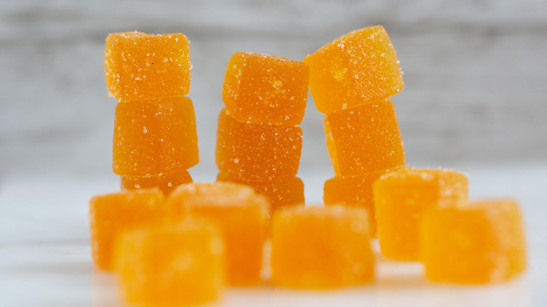 Orange CBD candy gummies 