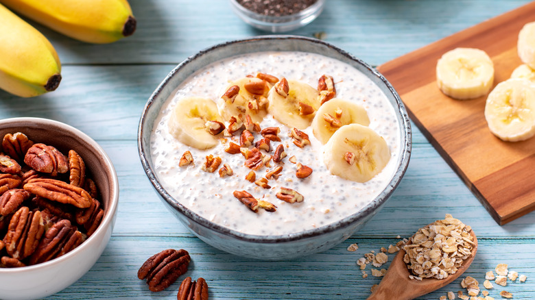 Bowl of overnight oats