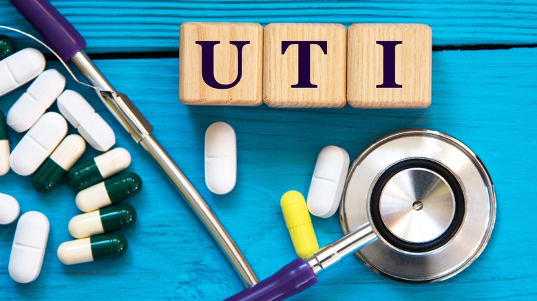 UTI written on blocks