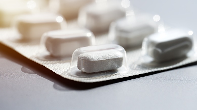 Pills inside package