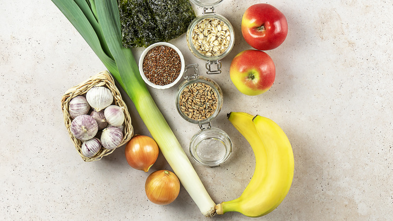 fiber-rich fruits and vegetables