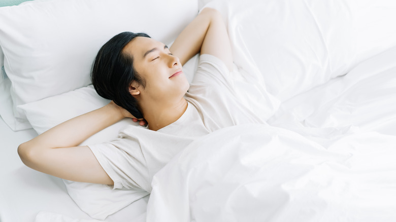Young person sleeping