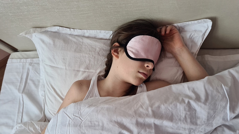 girl sleeping peacefully