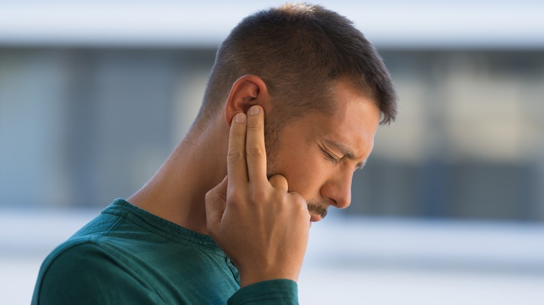 Man with ringing in ears