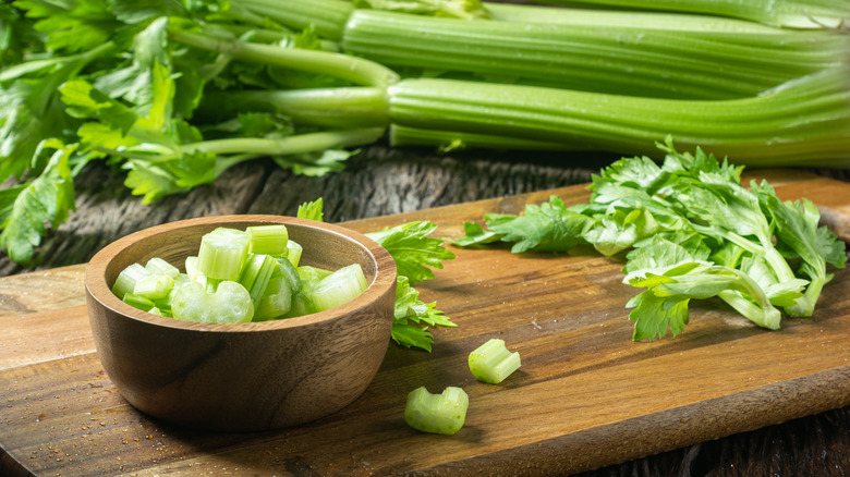 stalks of celery 