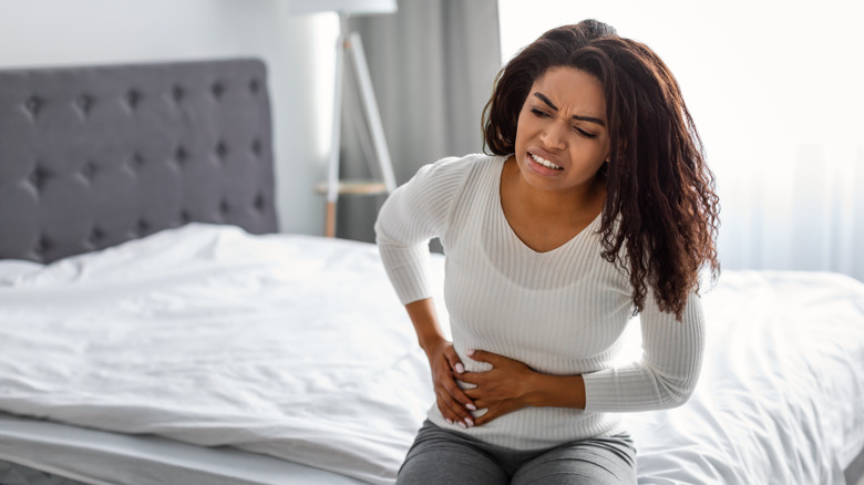 Black woman with bladder pain