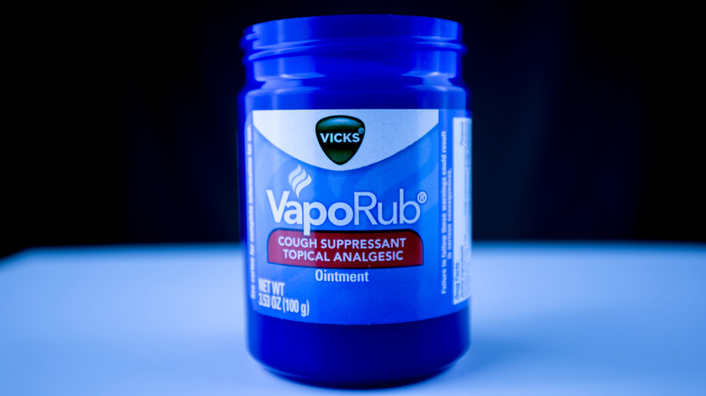 Bottle of Vicks VapoRub ointment 