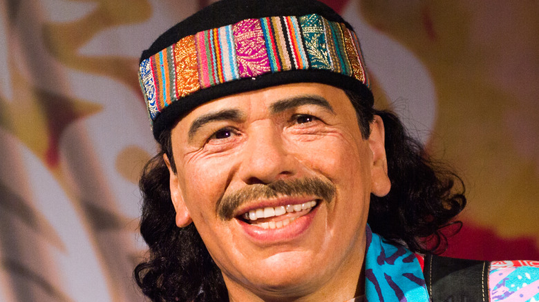 Close up of Carlos Santana