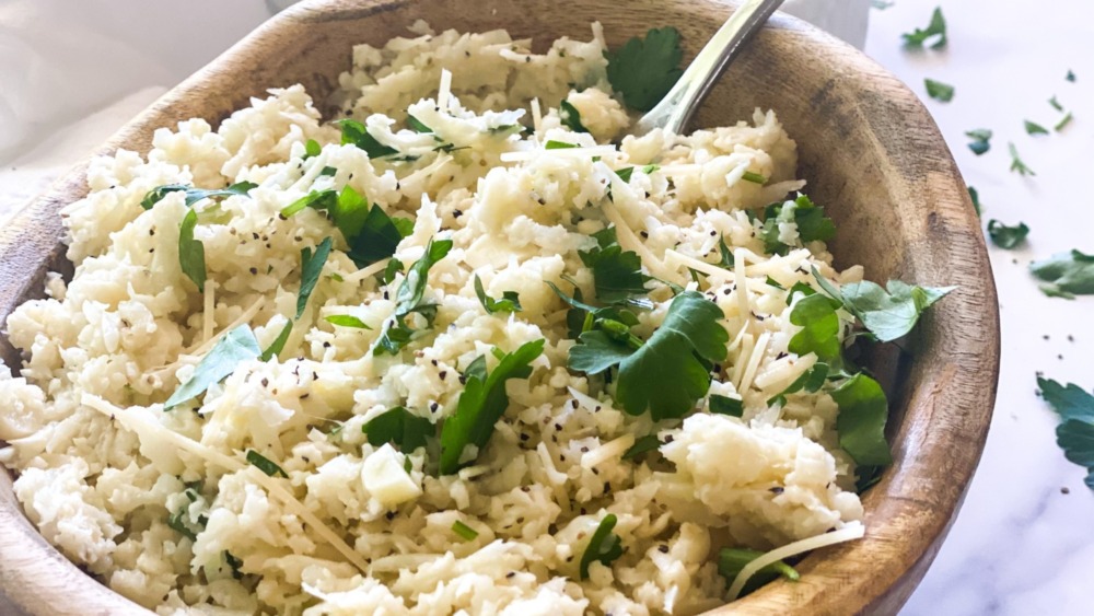 cauliflower grits served