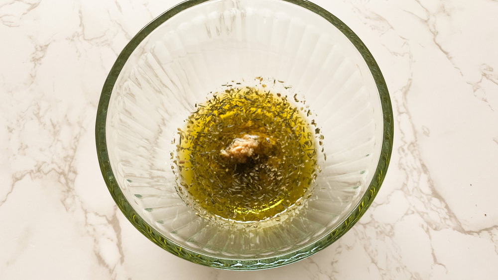 oil and seasonings