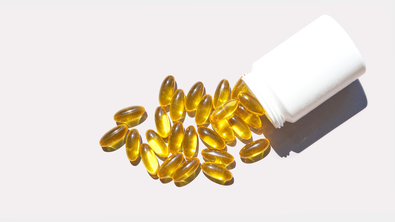 Bottle of CBD capsules