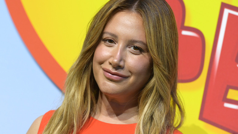 Ashley Tisdale posing in 2025 at a public event