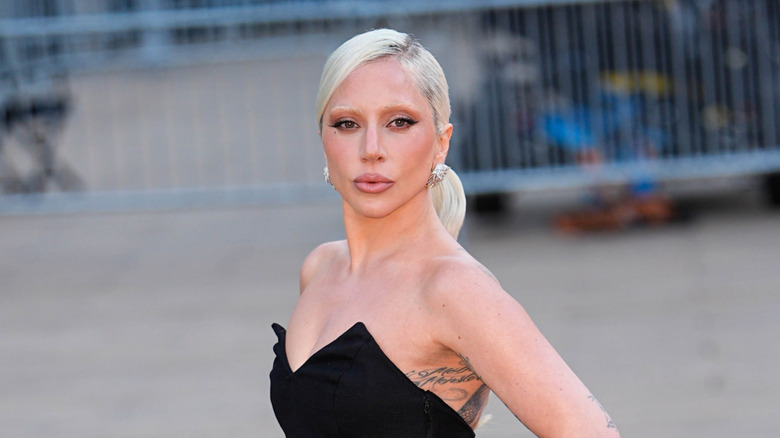 Lady Gaga arriving at the premiere of "The Devil Wears Prada 2"