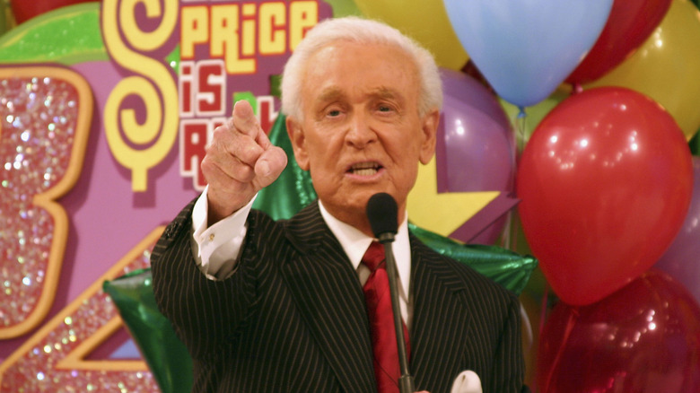 Bob Barker pointing