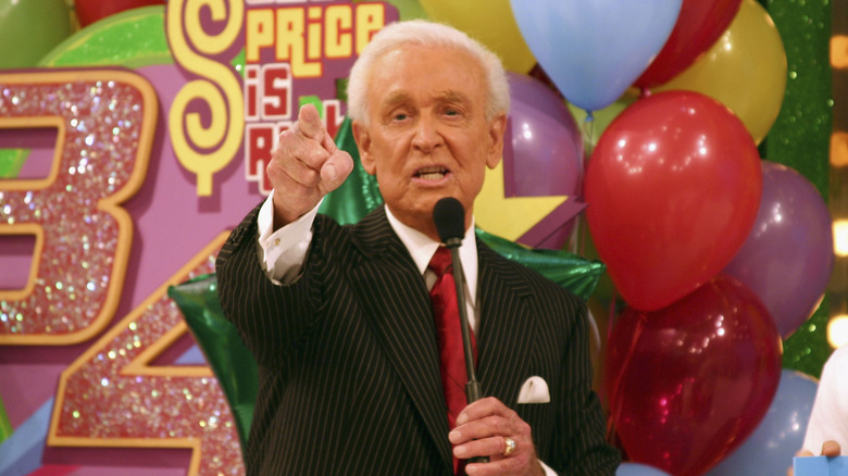 Bob Barker pointing