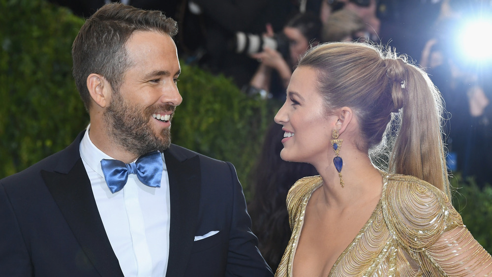 Ryan Reynolds and Blake Lively Looking Lovingly At One Another 