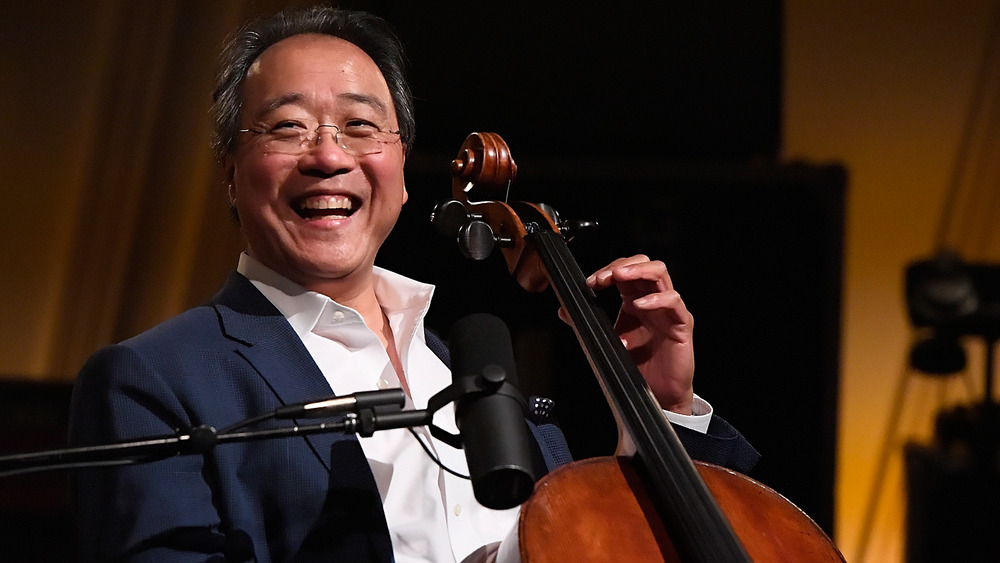 Yo-Yo Ma with his cello