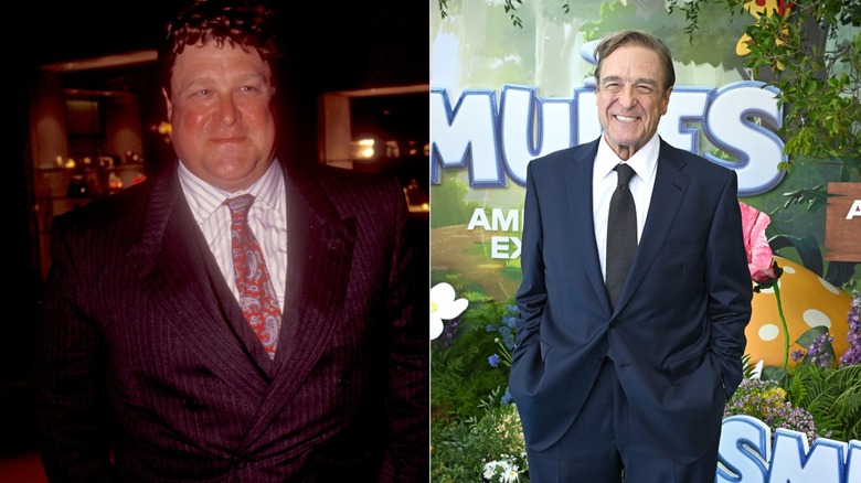 Split image of John Goodman in the 1990s and in the mid 2020s after losing 200 pounds